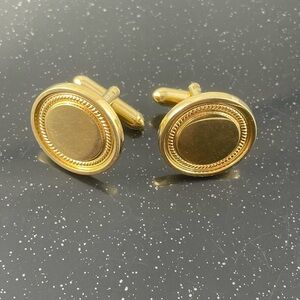 Elegant Gold-Tone Cufflinks